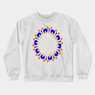 colourful digital art geometric pattern Crewneck Sweatshirt